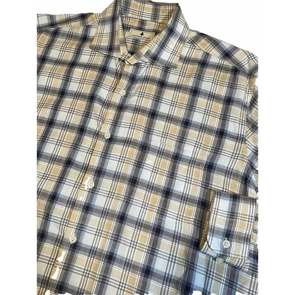 Southern Pines Long Sleeve Button Down Shirt Mens Large Cotton‎ Spandex Plaid - Picture 1 of 5